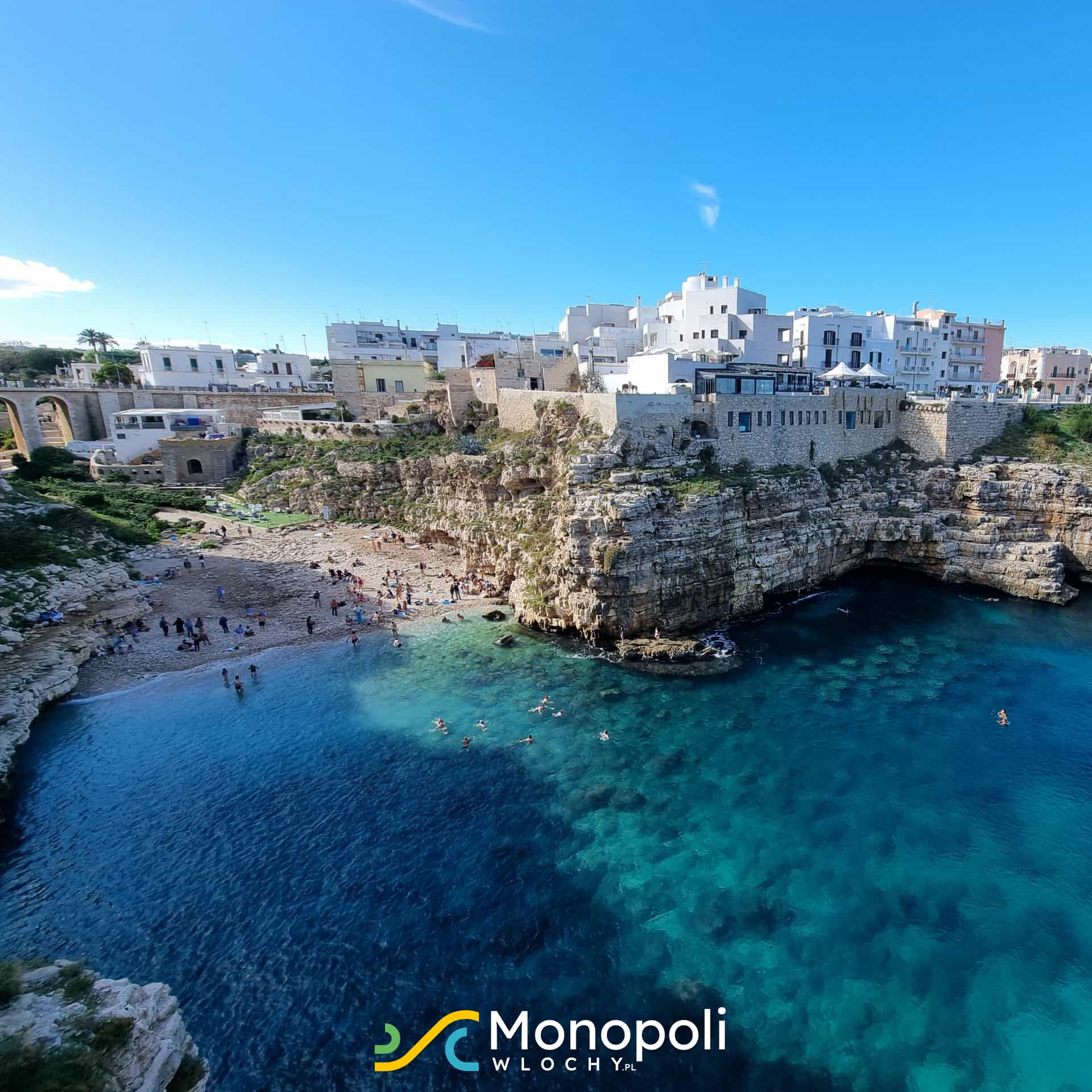 Plaża w Polignano a Mare